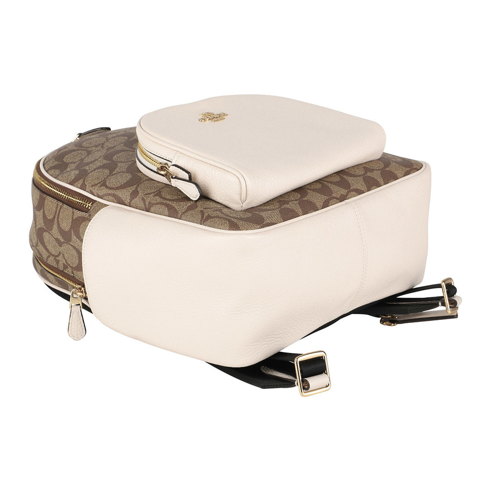 Coach Signature Rucksack Brown White - Picture 3 of 9